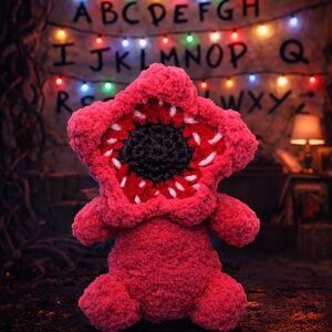 Stranger Things Handmade Crochet Pink Demogorgon Plush